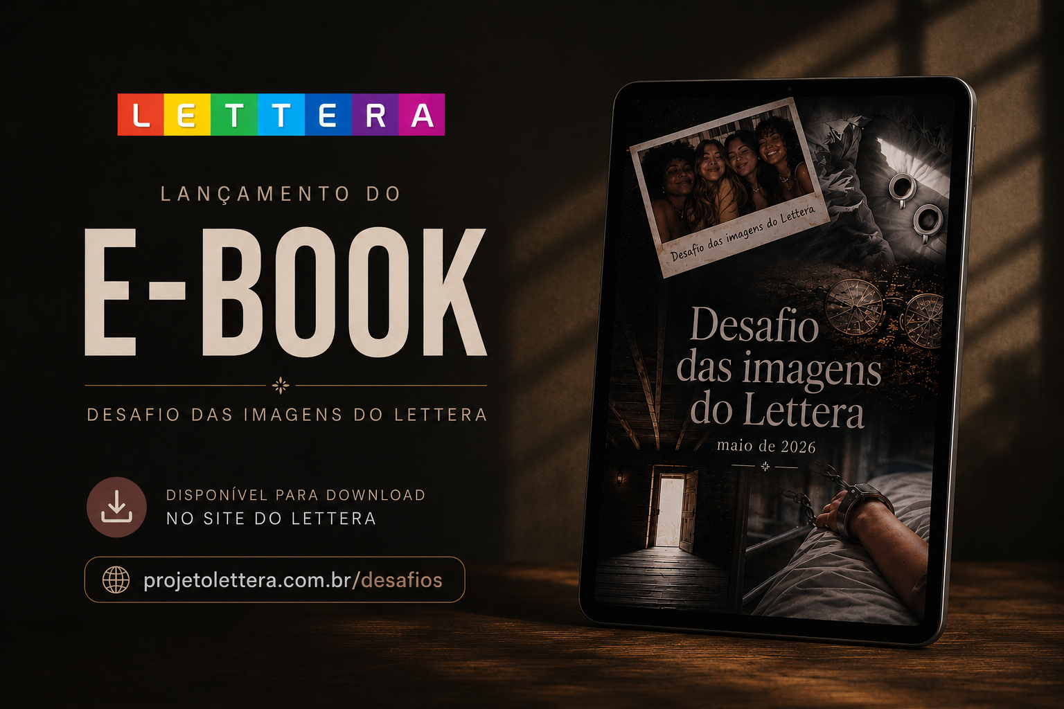 O e-book do Desafio das Imagens do Lettera — Maio de 2026 chegou!